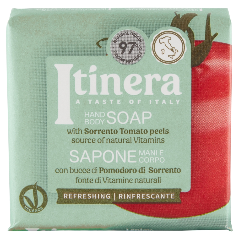Itinera Sapone Mani e Corpo con bucce di Pomodoro di Sorrento Rinfrescante 100 g